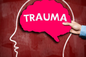The Brain indicating trauma