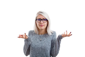 Someone spreading their hands mid-air