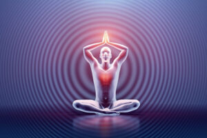 Illustrated image of a yoga position.