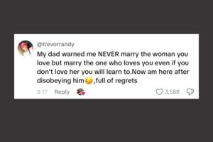 Marry who loves you